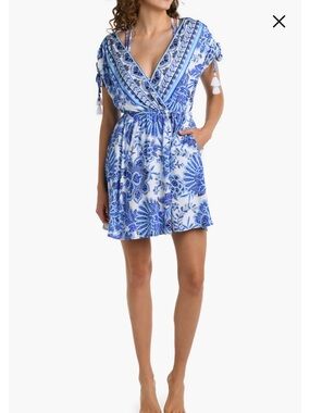 La Blanca Beyond V-neck Cover-Up Dress